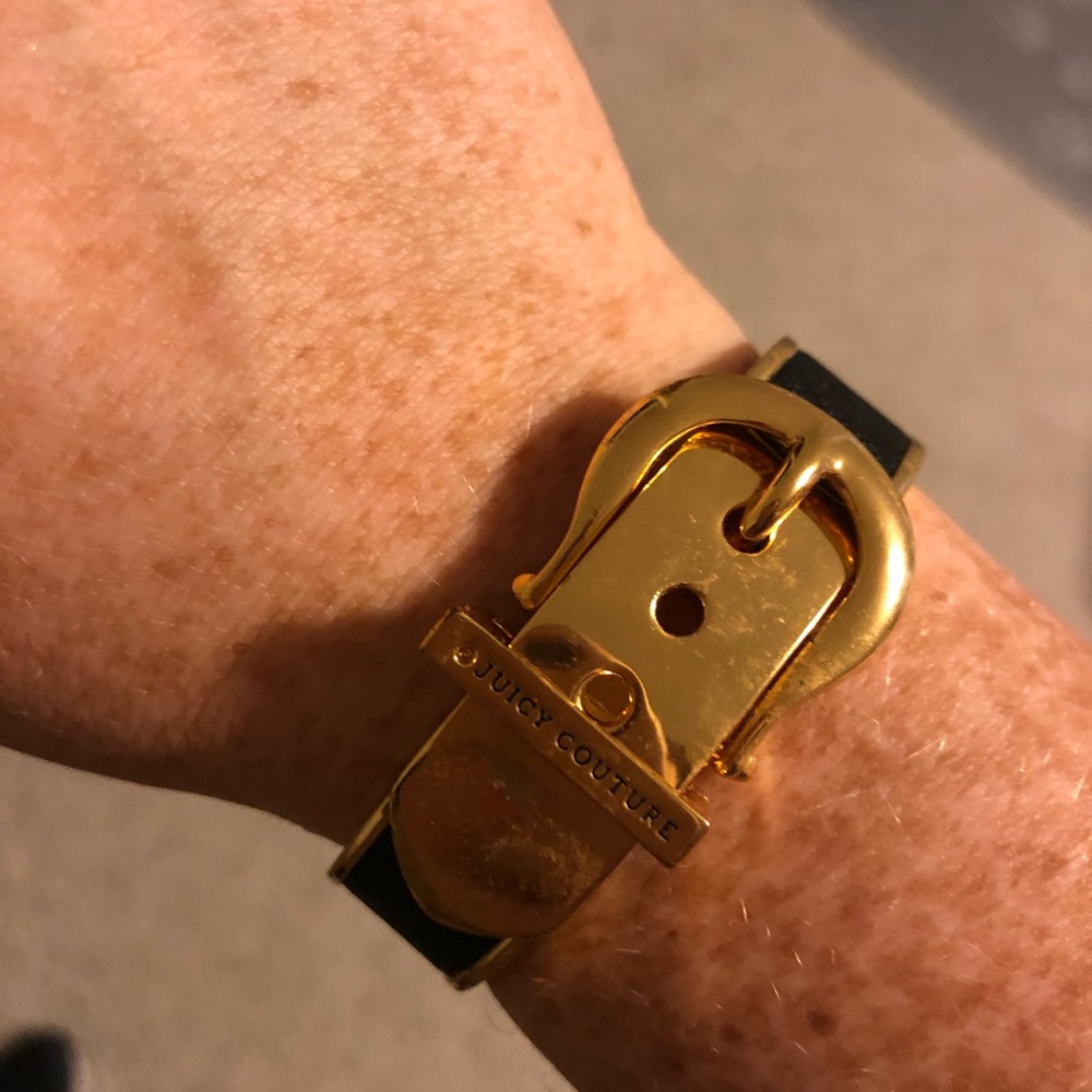 Black and Gold Juicy Couture Bangle